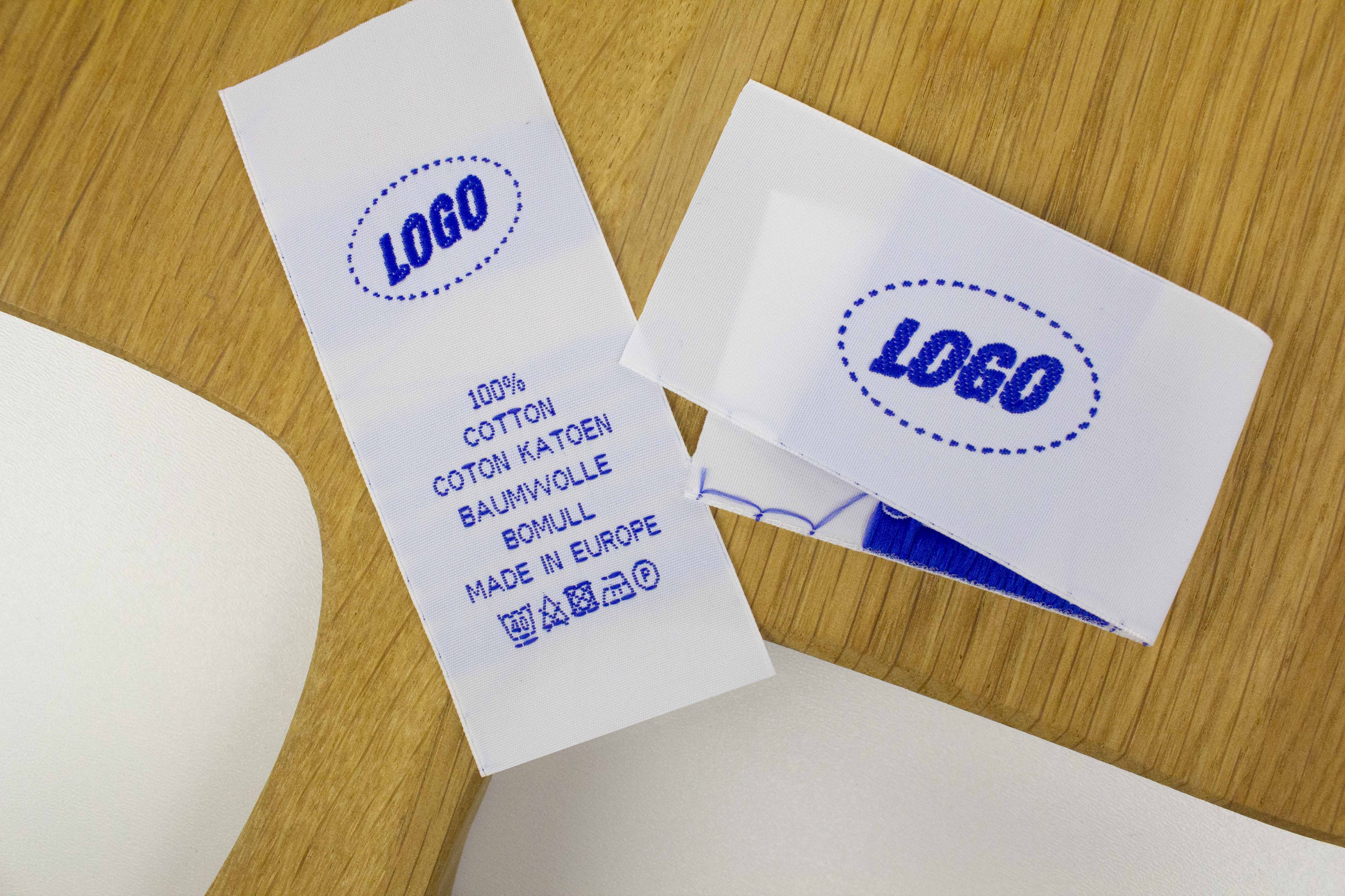 Label with logo